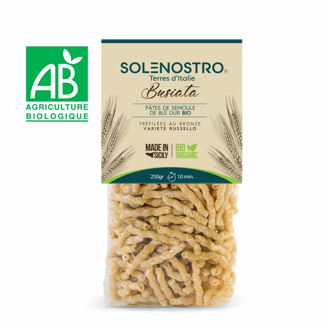 pâtes Busiata made in Sicile