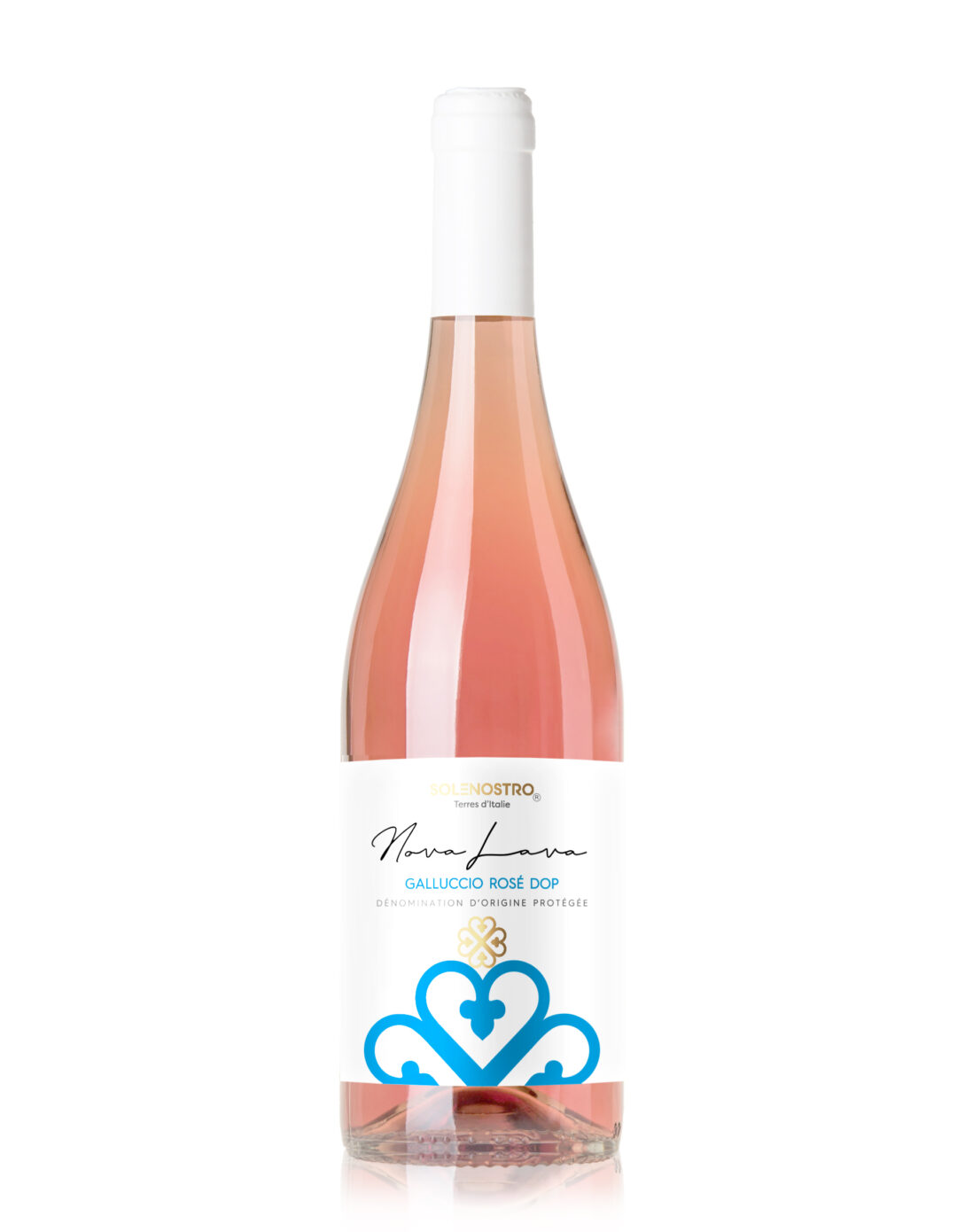 bouteille de vin rosé italien Novalava