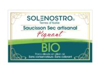 étiquette de saucisson sec piquant