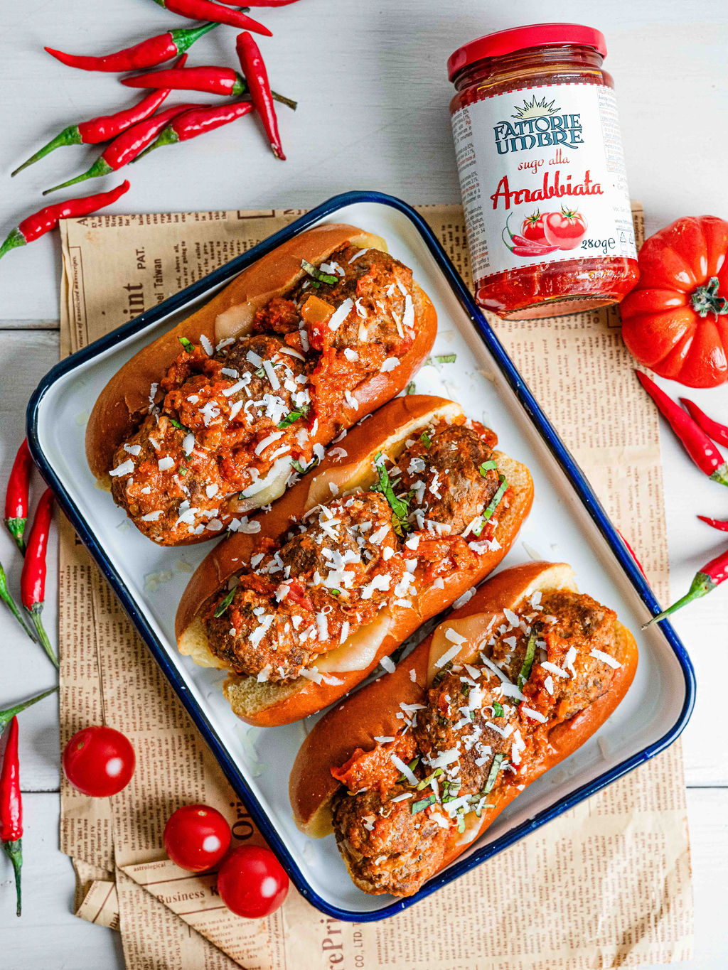 sandwich aux boulettes de viande