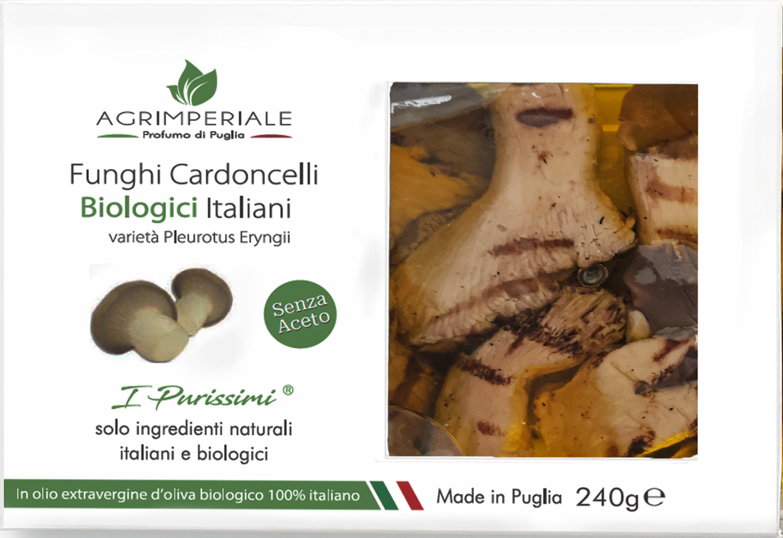 Champignons Cardoncelli grillés bio - I Purissimi - 240 g