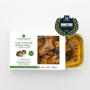 Champignons Cardoncelli bio grillés à l'huile d'olive vierge extra I Purissimi 240 g