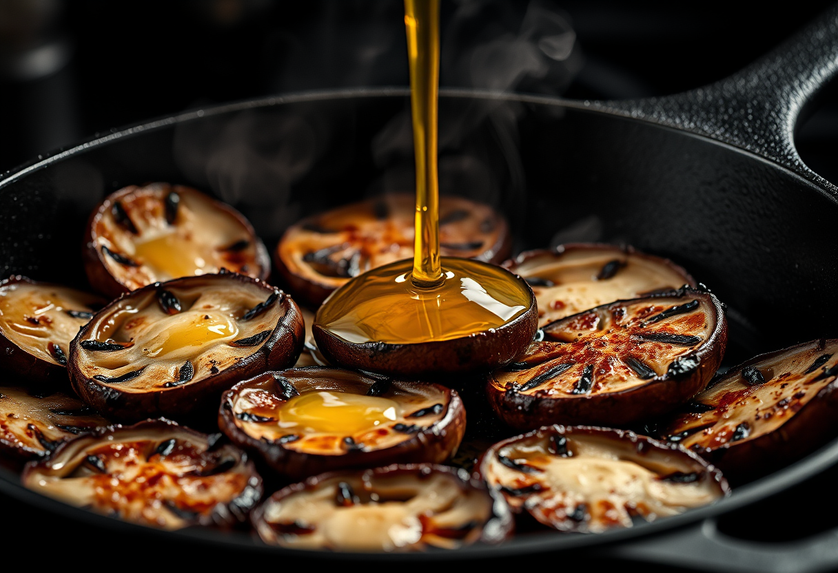 Champignons poêlés à l'huile d'olive