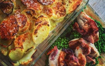 Gratin de pommes de terre au poulet